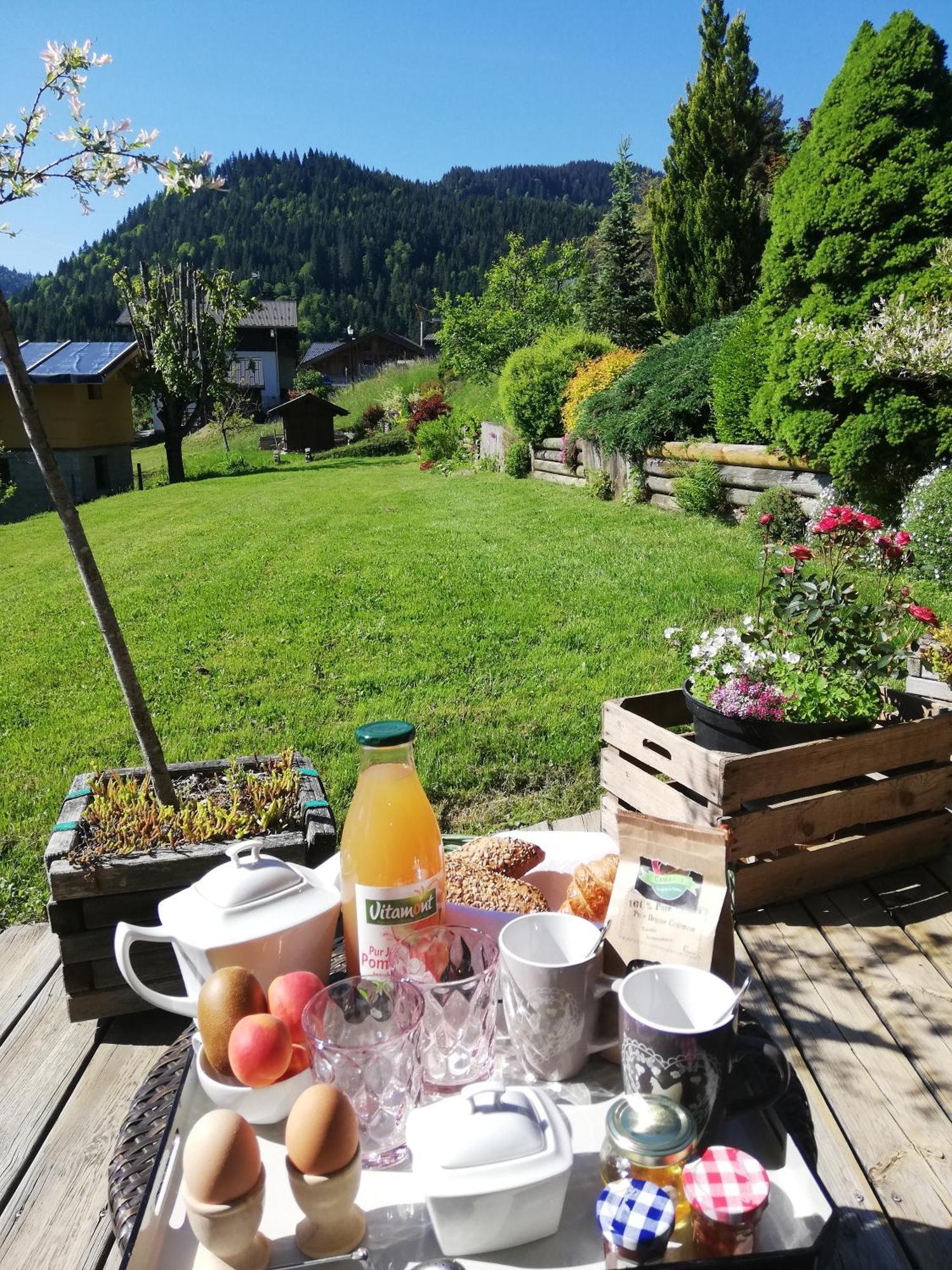 Chambres En Chalet Petit Dejeuner Inclus La Cote d'Arbroz Ngoại thất bức ảnh